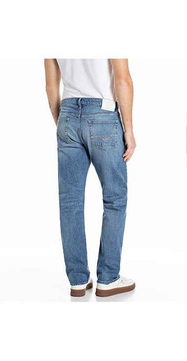 ストレートフィットAIDEEN レッドキャストストレッチデニム 詳細画像